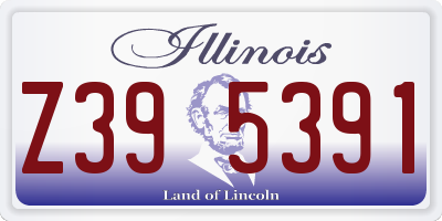 IL license plate Z395391