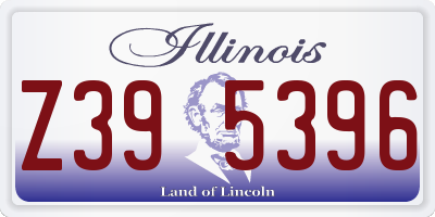 IL license plate Z395396