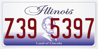 IL license plate Z395397