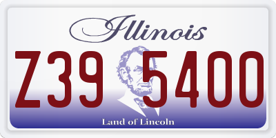 IL license plate Z395400