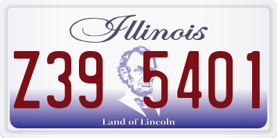 IL license plate Z395401