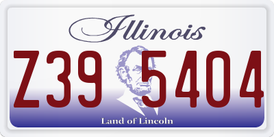 IL license plate Z395404