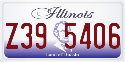 IL license plate Z395406