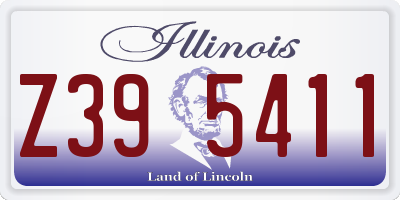 IL license plate Z395411