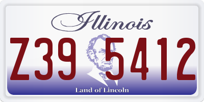 IL license plate Z395412