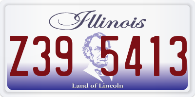 IL license plate Z395413