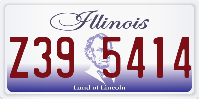 IL license plate Z395414