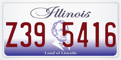 IL license plate Z395416
