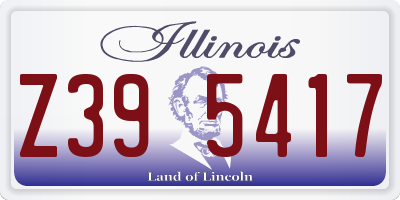 IL license plate Z395417