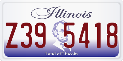 IL license plate Z395418