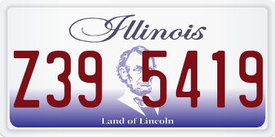 IL license plate Z395419