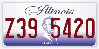 IL license plate Z395420