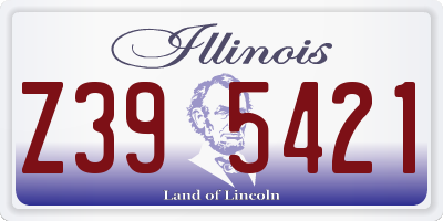IL license plate Z395421