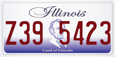 IL license plate Z395423