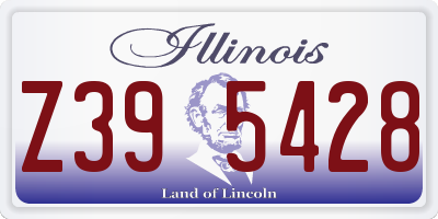 IL license plate Z395428