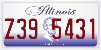 IL license plate Z395431