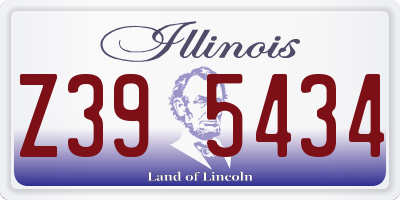 IL license plate Z395434