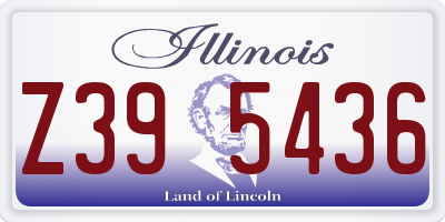 IL license plate Z395436
