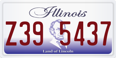 IL license plate Z395437