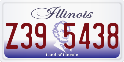 IL license plate Z395438