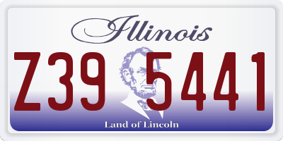IL license plate Z395441