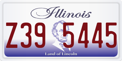 IL license plate Z395445