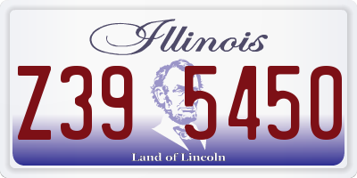 IL license plate Z395450
