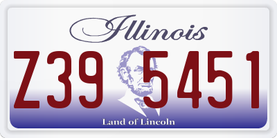 IL license plate Z395451