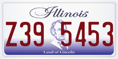 IL license plate Z395453