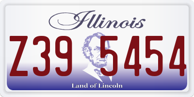 IL license plate Z395454