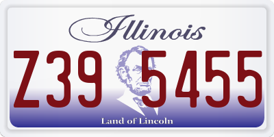 IL license plate Z395455
