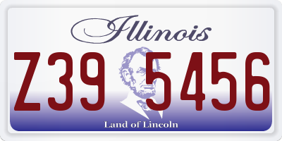 IL license plate Z395456