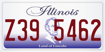 IL license plate Z395462