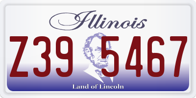 IL license plate Z395467