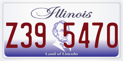 IL license plate Z395470