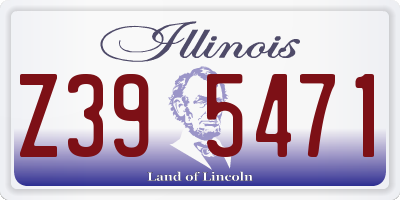 IL license plate Z395471