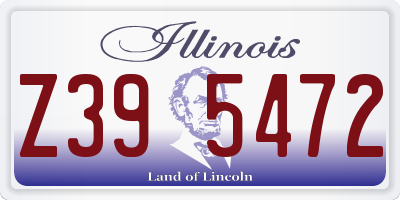 IL license plate Z395472