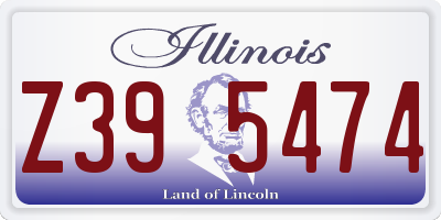 IL license plate Z395474