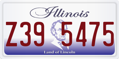 IL license plate Z395475