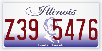 IL license plate Z395476