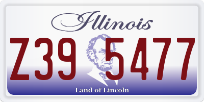 IL license plate Z395477