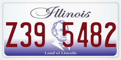 IL license plate Z395482