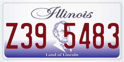 IL license plate Z395483