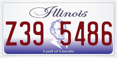 IL license plate Z395486