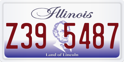 IL license plate Z395487