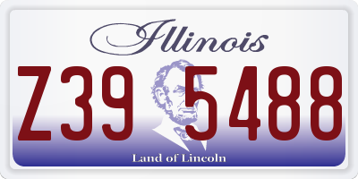 IL license plate Z395488