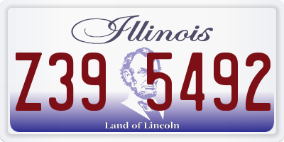 IL license plate Z395492