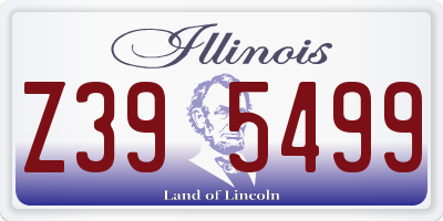 IL license plate Z395499