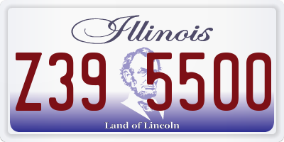 IL license plate Z395500