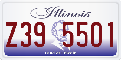 IL license plate Z395501